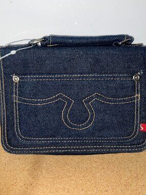 True Religion denim shoulder bag purse
